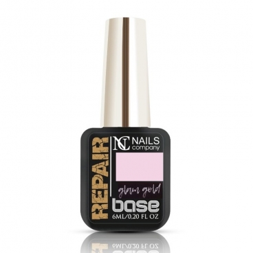 Nails Company Repair Base MILKY PINK Glam Gold 6ml