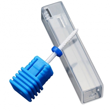 Frez ceramiczny do usuwania skórek cienki niebieski - medium