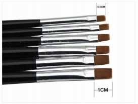 Zestaw one stroke 10 szt. pędzelki do zdobień i żelu