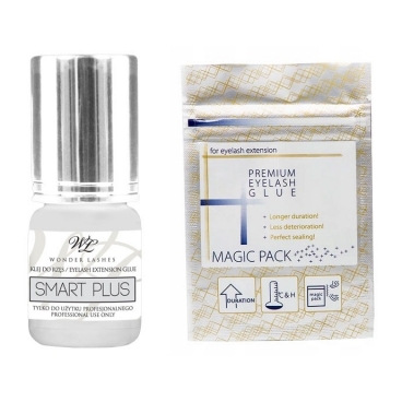 Klej do rzęs Smart Plus 3ml szybko wiążący Wonder Lashes + woreczek