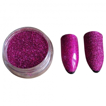 Pyłek duo brokat do zdobienia paznokci Pink