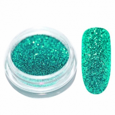 Pyłek duo brokat do zdobienia paznokci Emerald