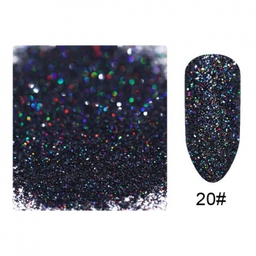 Pyłek duo brokat do zdobienia paznokci Night