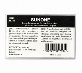 Sunone zestaw frezów diamentowych 10 szt. etui