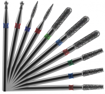 Sunone zestaw frezów diamentowych 10 szt. etui