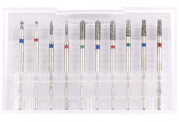 Sunone zestaw frezów diamentowych 10 szt. etui