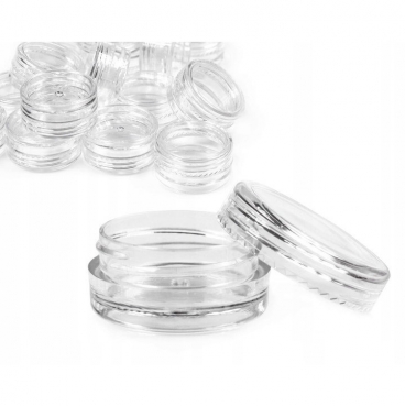 Pojemniczki słoiczki na ozdoby 3ml - 50 szt.