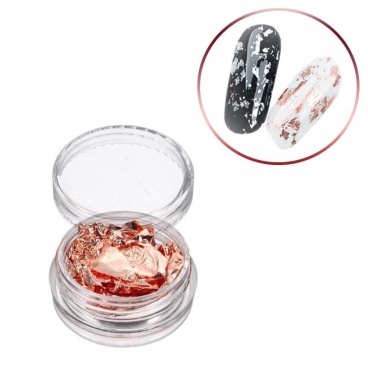 Pazłotko złotko folia chrom złoto metalizowana w słoiczku