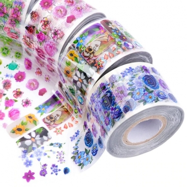 8x folia transferowa do zdobień zestaw