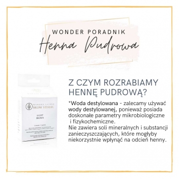 Brow Henna pudrowa w proszku blonde 3 saszetki