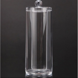 Pojemnik na waciki gąbki do demakijażu akrylowy