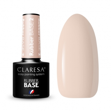 Claresa rubber base 5ml baza kauczukowa nr2 do przedłużania
