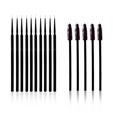 Zestaw 10x mikroszczoteczki + 5x szczoteczki do rzęs