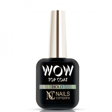 Nails Company WOW Top Coat Holo 6ml z płatkami folii