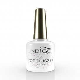 Indigo  Topciuszek Top Coat 7ml z drobinkami multicolor