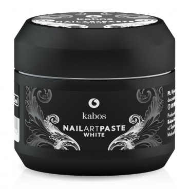 Kabos pasta do zdobienia paznokci biała - nail art pasta white 5ml