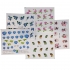 Naklejki wodne do zdobienia paznokci 5 szt. zestaw