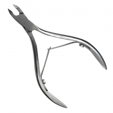 Cążki do wycinania skórek 3-4mm srebrne