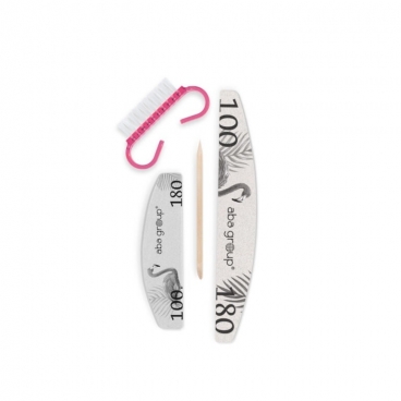 Aba Group zestaw do manicure nr 13 polerka pilnik szczoteczka