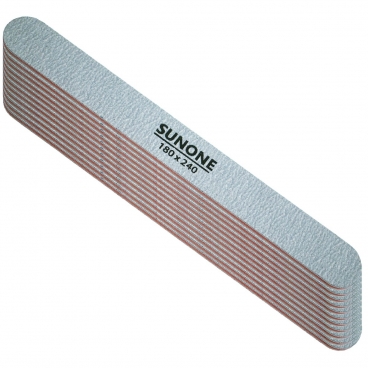 Sunone 10x pilnik prosty 180/240 zebra do manicure
