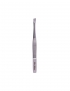 Cosmar pęseta do brwi skośna srebrna matowa