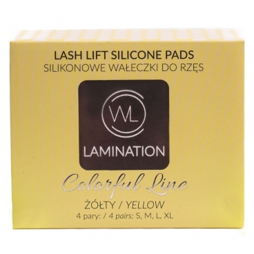 WL lamination wałeczki do laminacji rzęs 4 pary żółte