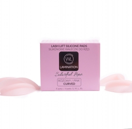 WL lamination wałeczki do laminacji rzęs 4 pary różowe CURVED