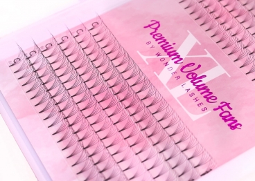 5D Premium Volume Fans XL rzęsy wachlarzyki na paletce Wonder Lashes