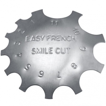 Metalowa blaszka do french manicure