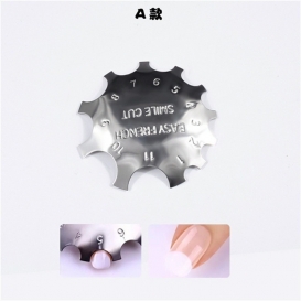 Metalowa blaszka do french manicure