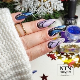 Pyłek lustrzany glass effect NAVY