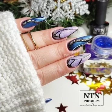 Pyłek lustrzany glass effect NAVY