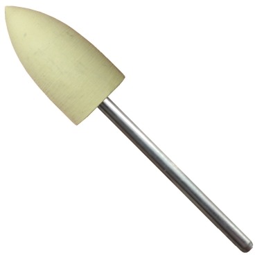 Frez silikonowy twardy do polerowania akrylu żółty v7