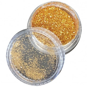 Pyłek duo brokat do zdobienia paznokci Deep Gold