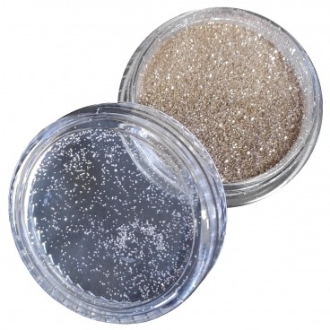 Pyłek duo brokat do zdobienia paznokci Champagne