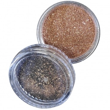 Pyłek duo brokat do zdobienia paznokci Dark Gold