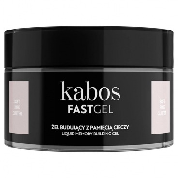 Kabos fastgel Soft Pink Glitter żel budujący z pamięcią cieczy