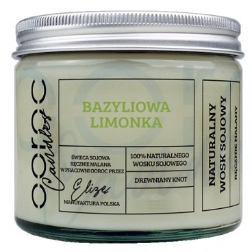Ooroc świeca sojowa bazyliowa limonka 120ml