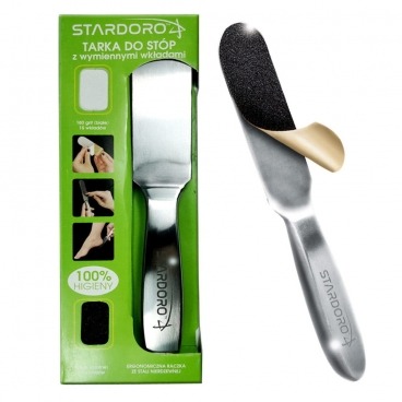 Stardoro tarka do stóp metalowa z wymiennymi nakładkami 30 szt.