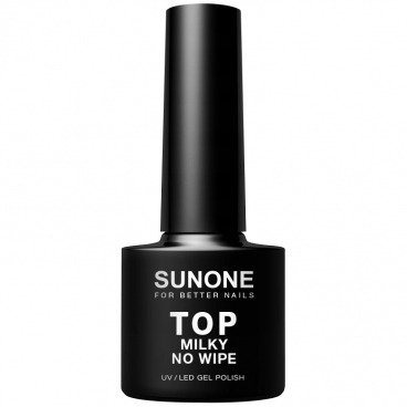 SunOne top no wipe Milky White 5g lakier hybrydowy