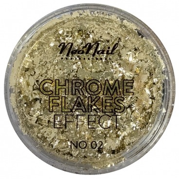 Neonail chrome flakes effect 02 płatki szampańskie 0,8g