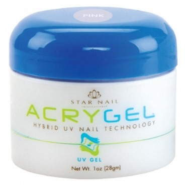Star Nail acrygel żel budujący różowy UV LED 28g