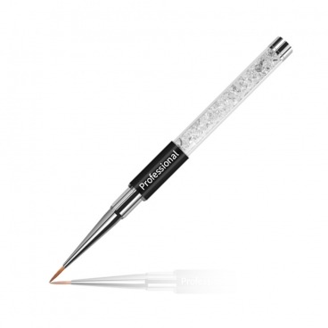 Pędzelek do zdobień 9mm szerokie włosie składany premium