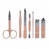 Zestaw akcesoriów kosmetycznych do manicure 7 szt. w etui