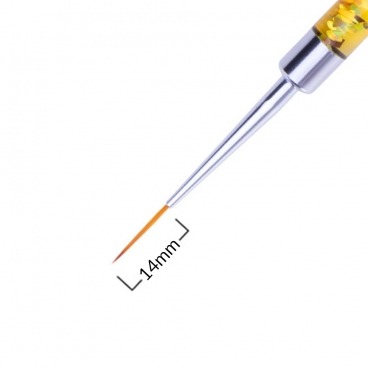 Pędzelek do zdobień 14mm rainbow MollyLac PRO