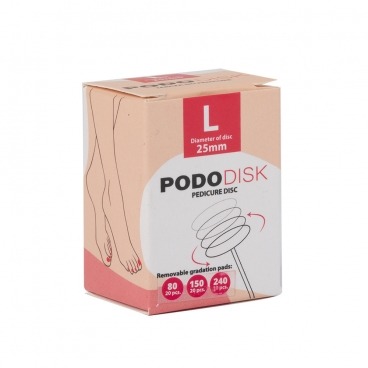 Dysk tarcza do pedicure Pododisk L + nakładki wymienne 50 szt.