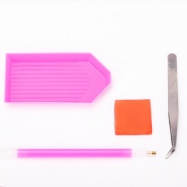 Zestaw do zdobień paznokci cyrkoniami - aplikator tacka