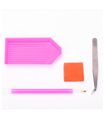 Zestaw do zdobień paznokci cyrkoniami - aplikator tacka