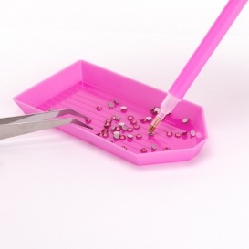 Zestaw do zdobień paznokci cyrkoniami - aplikator tacka