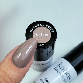 Kabos lakier GelPolish 001 Natural Beige 5ml hema free vegan